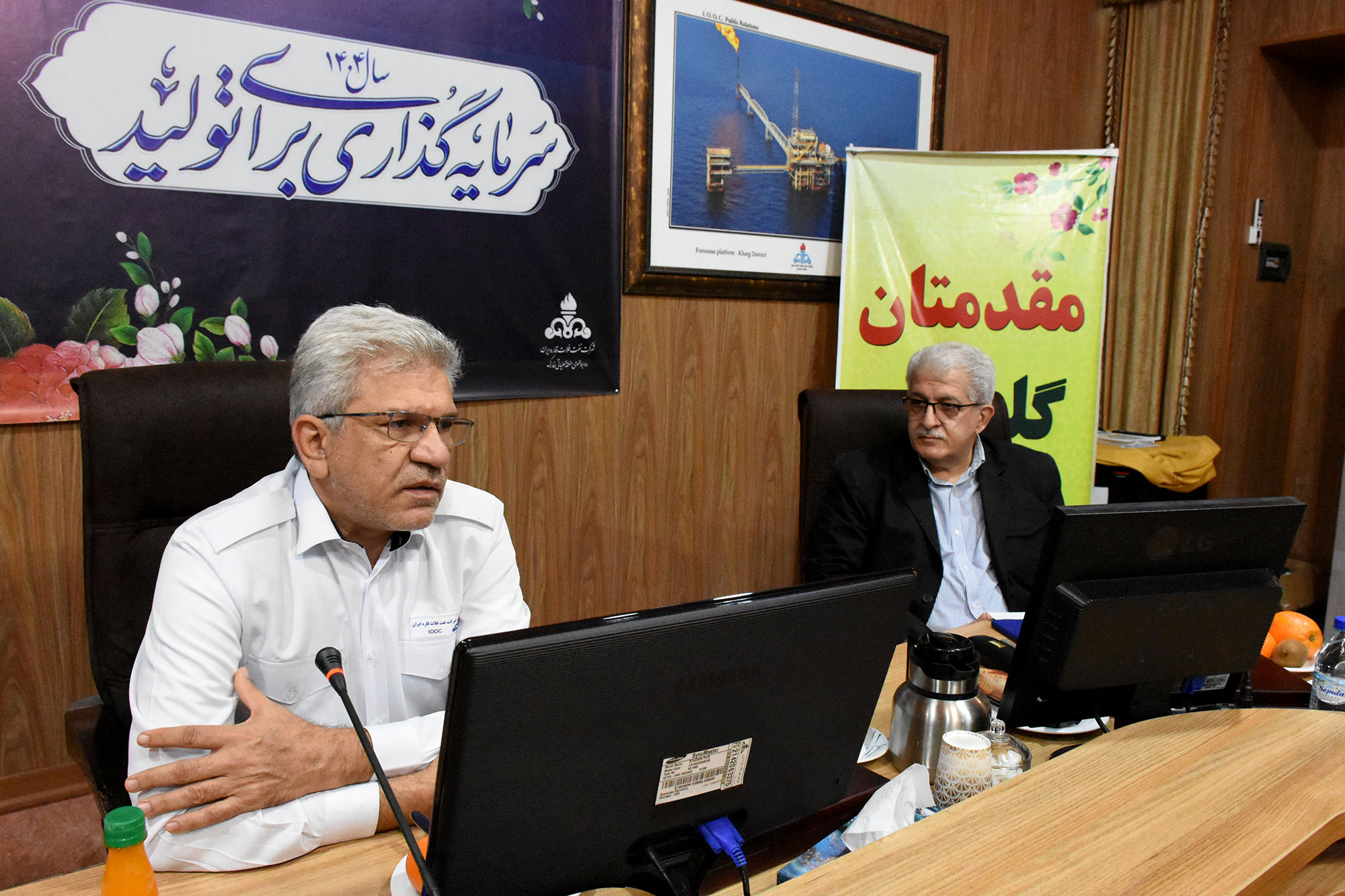 بررسی چالش‌ها و مشکلات منطقه عملیاتی خارگ با حضور مدیریت تدارکات و امور کالای شرکت